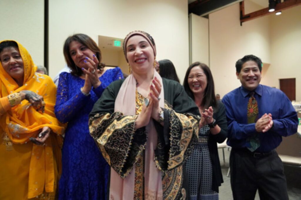 people enjoying at an interfaith event